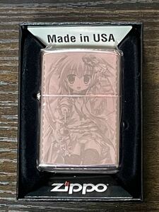 zippo メイ ペパーミント ピンクゴールド アニプロ ゲーマーズ 2011年製 ポイント交換品 レーザー彫刻 @ BROCCOLI lllust. 狗神煌