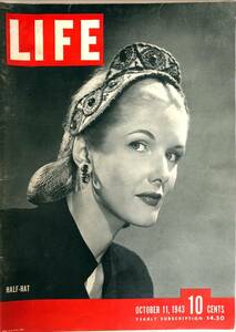 Billie Holiday 掲載/ LIFE 誌/ 1943年10月11日号 / Jazz Sene写真掲載号