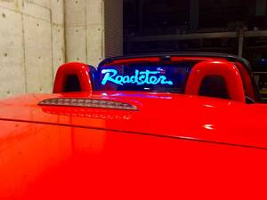 Valkyrie style ロードスターNCEC専用 ウィンドディフレクター バージョンL Roadster 文字 LEDブルー リモコン付き