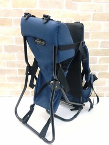 #【中古】mont・bell モンベル ベビーキャリア ネイビー系 インディゴ　バックパック　登山　背負子（大）