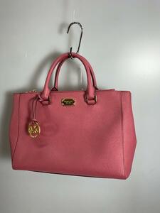 MICHAEL MICHAEL KORS◆トートバッグ/レザー/PNK