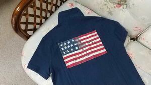 新品☆ラルフローレン ポロシャツ　紺　US S 国旗