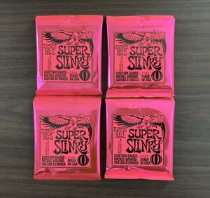 ERNIE BALL アーニーボール Super SLINKY 2223 09-42 エレキギター弦 4セット 送料無料