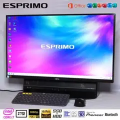 富士通プレミアムPC ESPRIMO/27型/i7/SSD+HDD/TV