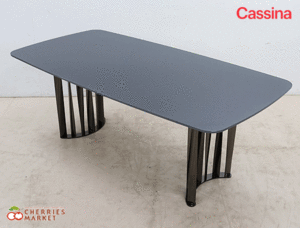 ◆展示品◆ Cassina カッシーナ 475 BOBOLI ボボリ ダイニングテーブル/ガラステーブル ロドルフォ・ドルドーニ 172万 *配送地域要相談*