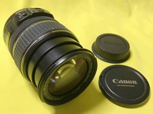 レンズ　Canon キャノン　EFS 17-85mm 4-5.6 IS USM　一眼　カメラ　ズームレンズ　#18400958 前後キャップ付【訳あり・ジャンク品】
