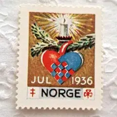 クリスマスシール　ノルウェー　海外切手　未使用