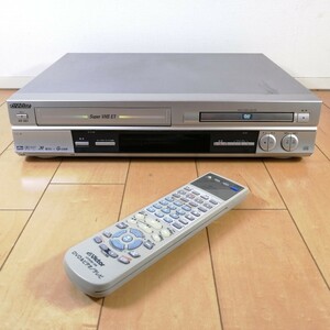 希少!!　動作確認済!!　Victor　ビクター　S-VHS対応　VHS一体型DVDプレーヤー　HR-DS1　リモコン付き!!