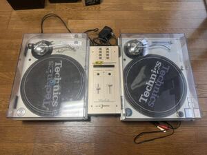 Technics ターンテーブル　SL- 1200MK3D 2個セット　vestax PMC-60 proAミキサー付き　テクニクス　ベスタクス