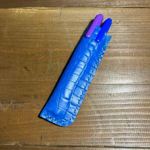DHA ハンドメイド レザー 革 ペンケース 手縫い ボールペン 万年筆 44