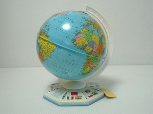 50～60’s ビンテージ WORLD GLOBE 地球儀 USA製 J.CHEIN&COMPANY社 ブリキ製 グローブ 世界地図 7 1/2インチ 高さ24.7cm インテリア 机に