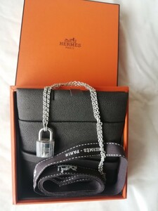 エルメス Hermes ネックレス カデナ ペンダント パドロック シルバー