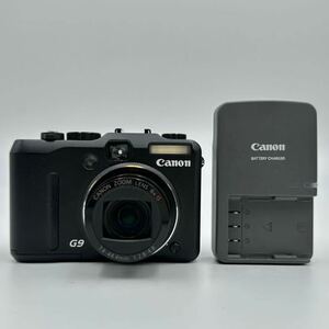 美品　動作品　Canon キヤノン PowerShot G9 PC1250 パワーショット コンパクトデジタルカメラ ブラック バッテリー、充電器あり 中古品