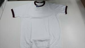 VIGOR 半袖体操服 スクールクールネックシャツ 3Lサイズ 白×エンジ 新品未使用 　難あり