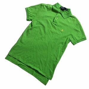 ■ Polo Ralph Lauren ポロ ラルフローレン ■ ロゴ ポニー 刺繍 半袖 ポロシャツ グリーン系 XS