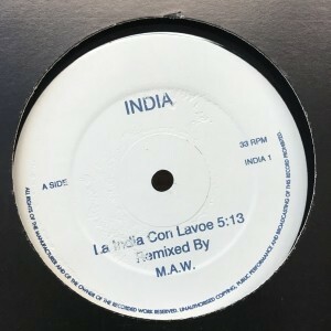12inchレコード　INDIA / LA INDIA CON LAVOE