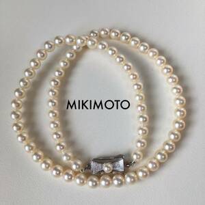 MIKIMOTO ミキモト 5ー5.4mm あこや真珠 チョッカー　ネックレス