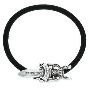 クロムハーツ Chrome Hearts HAIRBAND/ダガーボタンヘアゴム シルバーコンチョ 中古 SJ02