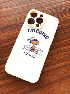 即決 ◆ iPhone 15 Pro Max ケース 立体感ある ハワイ日焼けスヌーピー I