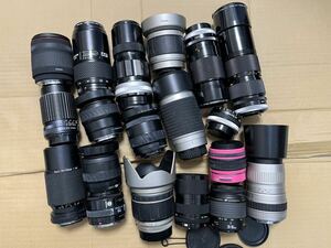 Canon TAMRON Nikon PENTAX SIGMA 28-80mm 28-300mm 100-300mm 標準レンズ 望遠レンズ 大量 まとめ Y1019