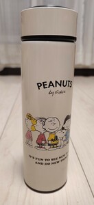 PEANUT SNOOPY スヌーピー チャーリー・ブラウン ステンレスボトル 水筒 直飲みタイプ 480ml 白 ホワイト