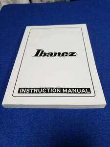 マニュアルのみの出品です　M4804　Ibanez Instruction Manual インストラクションマニュアル　取扱説明書のみです　バイリンガル　