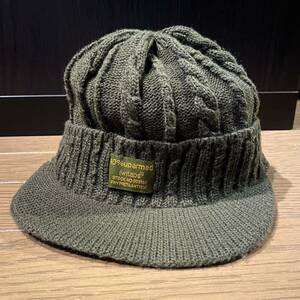 WTAPS つば付きニットキャップ OLIVE