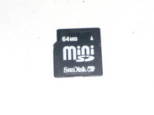 動作保証！SanDisk miniSD 64MB