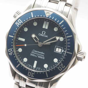 オメガ シーマスター プロフェッショナル 300m Ref,196.1522 Cal,1538 OMEGA Seamaster デイト クォーツ 紺 メンズ 腕時計[56901880-AQ3