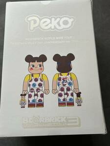 Bearbrick Peko-chan Milky 70th Anniversary Design 100％＆400％BE@RBRICK ベアブリック MEDICOM TOY メディコムトイ ペコちゃん　不二家