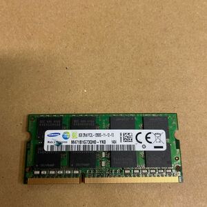 ウ75 SAMSUNG ノートPCメモリ 8GB PC3L-12800S 1枚
