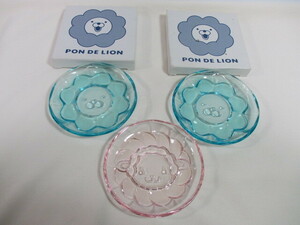 ミスタードーナツ PON DE LION ガラス小皿　3枚セット