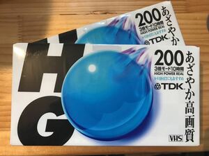 TDK VHSビデオテープ HG 200分　2本　未使用