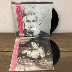 Madonna マドンナ LPレコード 2枚まとめ売り バーニング・アップ/ライク・ア・ヴァージン ゆうパック80サイズ発送 