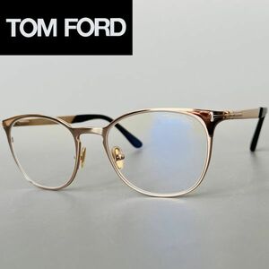 【1円スタート】メガネ トムフォード◆TOM FORD◆ボストン メンズ レディース ゴールド 金 メタル ブルーライトカット 眼鏡 伊達メガネ