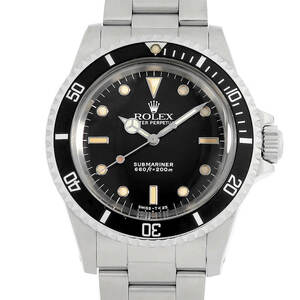 ロレックス サブマリーナ 5513 ブラック フチ有 オールトリチウム R番 アンティーク メンズ 腕時計