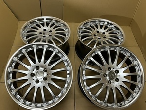 中古ホイール４本セット CARLSSON RS BBS LM タイプアルファード ヴェルファイア エスティマ クラウン マジェスタ ノア 等 9.5+40 8.5+40 