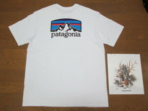 良好 Patagonia パタゴニア フィッツロイ ホライゾンズ レスポンシビリティー 半袖 Tシャツ 38501 M ホワイト ロゴ カタログ / P-6
