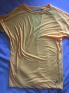 ◆リーボック　レディース用フィットネスTシャツ　オレンジイエロー　L 未使用品