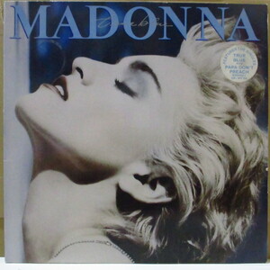 MADONNA (マドンナ)-True Blue (UK-EU オリジナル LP+インナー/レアステッカー付き光沢ジャケ)