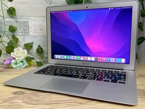 【良品♪】MacBook Air 2015 A1466[Core i5(5250U)1.6Ghz/RAM:4GB/SSD:128GB/13インチ]Montery インストール済 動作品