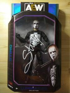 Sting SIGNED AEW Luminaries Series 2 Figure! Walmart Exclusive. 海外 即決