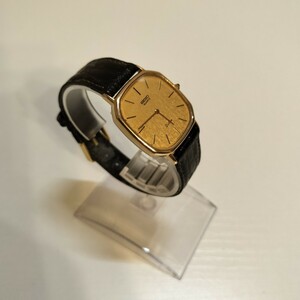 K04286 ◆1円〜 SEIKO/セイコー DOLCE/ドルチェ クォーツ 6020-5950 メンズ 腕時計 10K 10金 ヴィンテージ 文字盤ゴールド 現状品◆