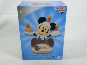 10/Y684★未開封★ディズニーキャラクターズ ソフビフィギュア -MICKEY MOUSE- Disney100周年ver.　ミッキー　★ディズニー★バンプレスト