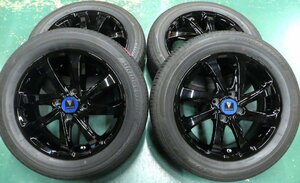 業者塗装 モデリスタ スピンエアーⅡ 15インチ 中古バリ山タイヤ 185/60R15 エコピア ヤリス ヴィッツ ピアノブラック塗装 MODELLISTA