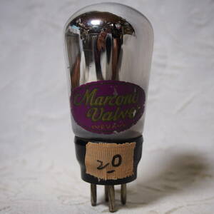 希少品 !! 「Marconi」製 品番不明 ヨーロッパ系 ビンテージ ナス型 真空管 ( 20 )