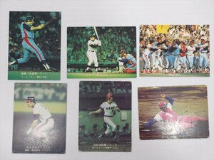 カルビー プロ野球カード 6枚セット K 1970年代頃 当時物 プロ野球 野球カード 太平洋クラブライオンズ 等 トレーディングカード 雑貨