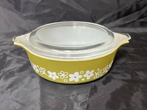 ☆オールド！ 【PYREX】 パイレックス キャセロール フタ付き A ☆彡