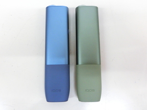 4207PMZ◎IQOS ILUMA ONE アイコス イルマワン アズールブルー/モスグリーン 2本セット◎中古【送料無料】