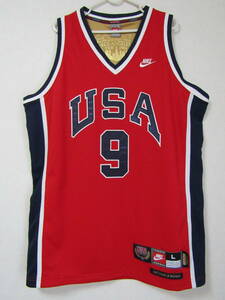美品 NBA マイケル・ジョーダン JORDAN ロサンゼルスオリンピック ドリームチーム NIKE製　ナイキ 優勝記念　ユニフォーム　刺繍